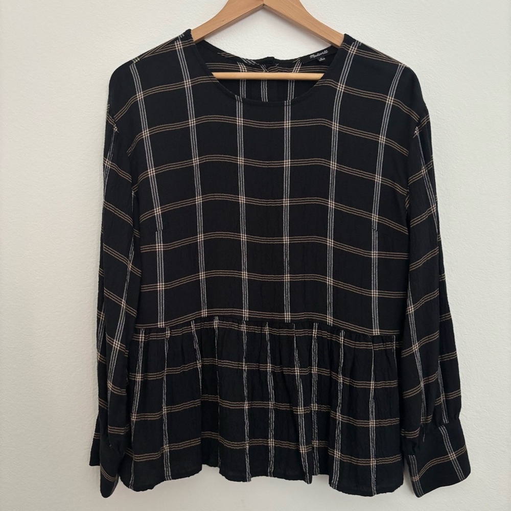 Madewell Plaid Top